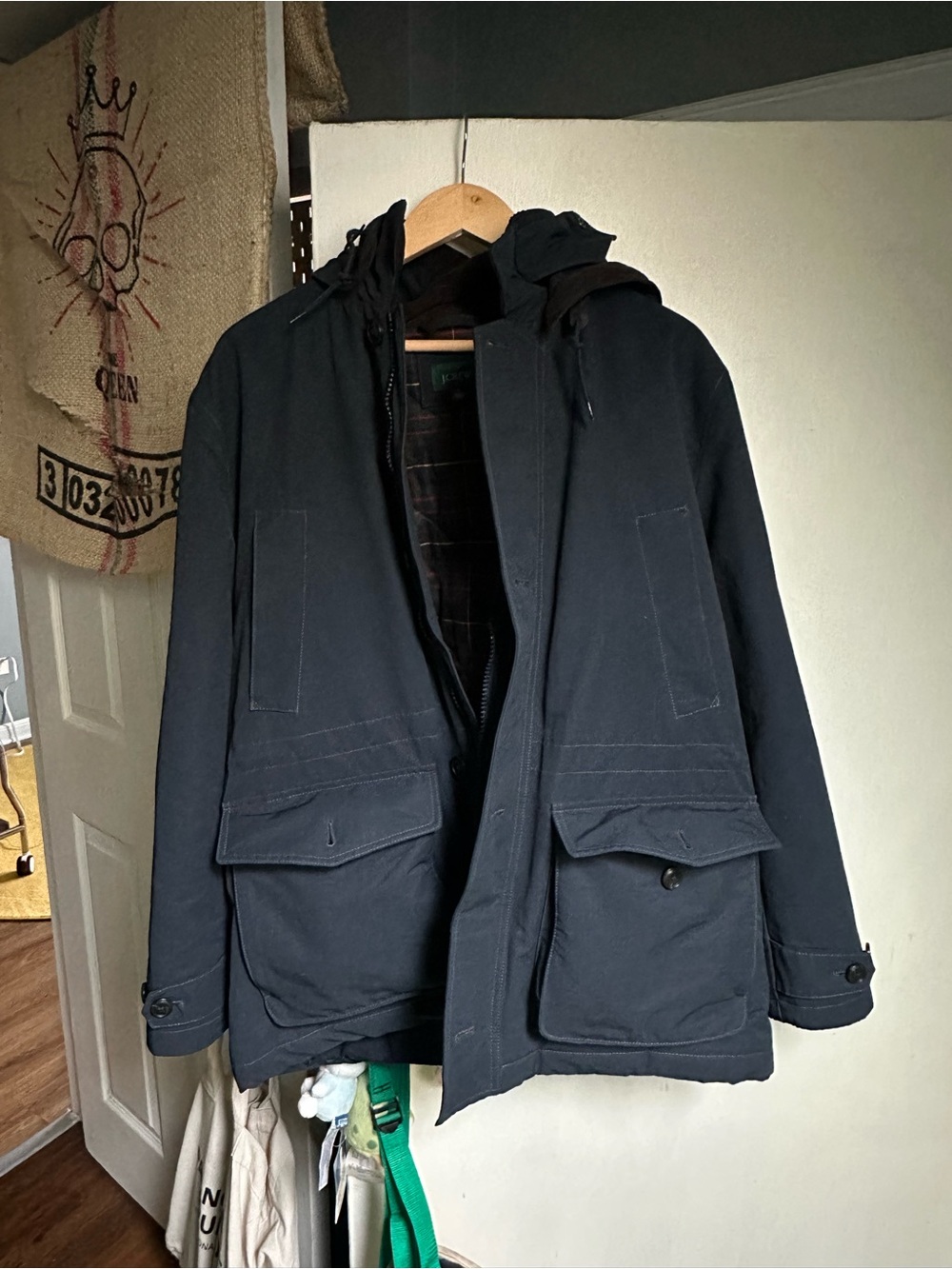 Men's J. Crew Country Parka Jacket - Medium